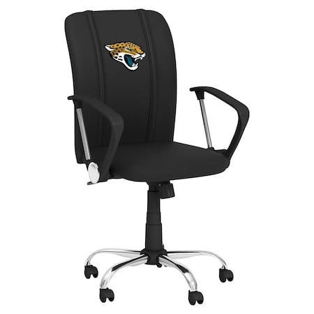 Dreamseat Curve Task Chair with Jacksonville Jaguars Primary Logo XZOCCURVE-PSNFL20085